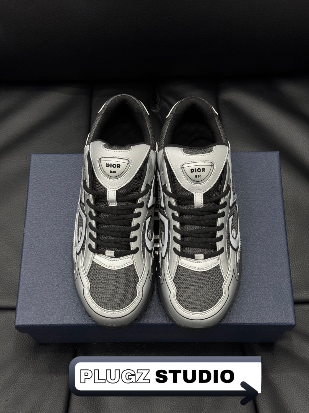 Dior B30 – Silver / Black