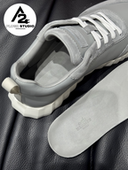 Hermès Bouncing – Gris Clair / Blanc