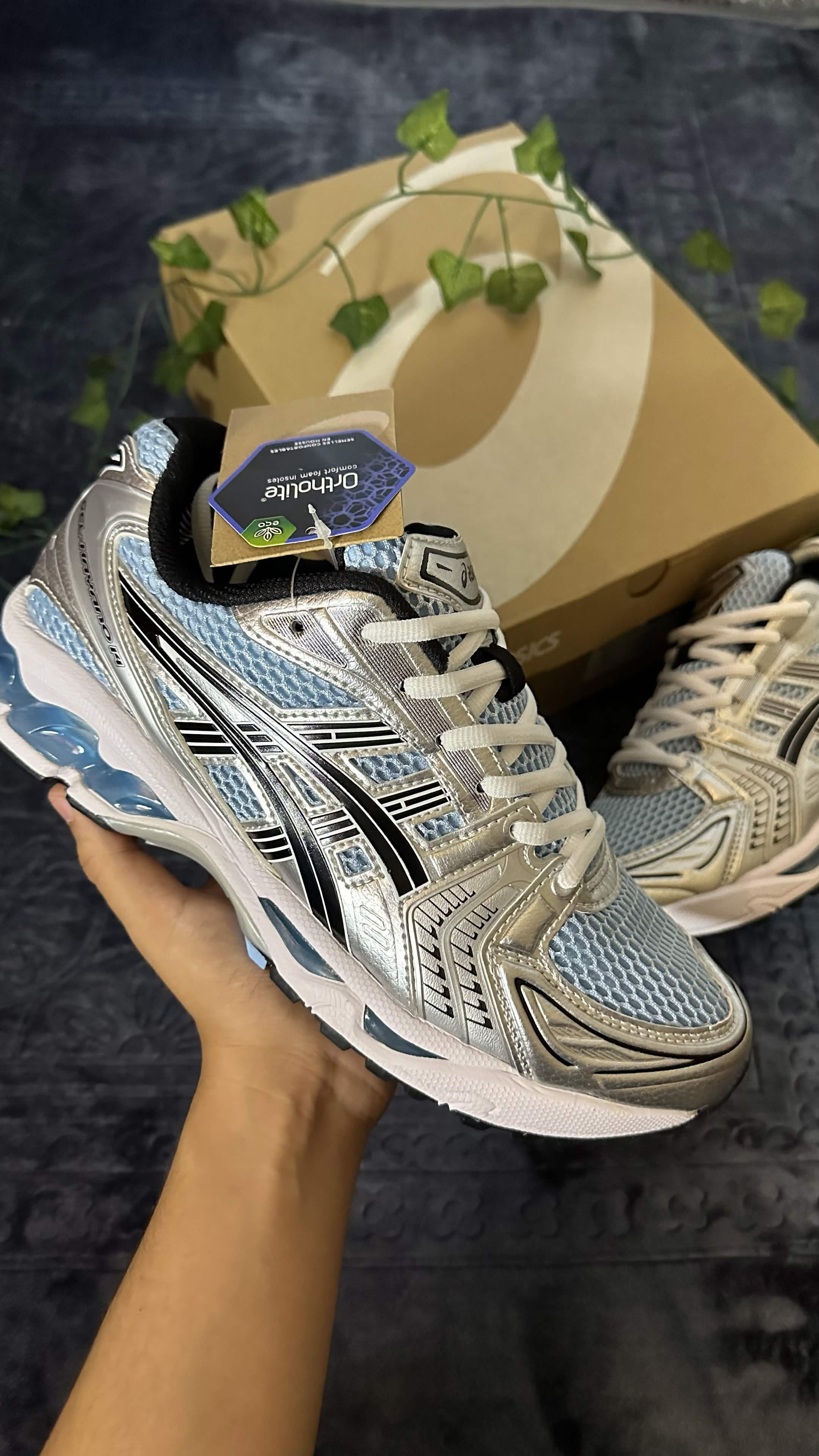 ASICS GEL-KAYANO 14 – Glacier Grey / Arctic Sky