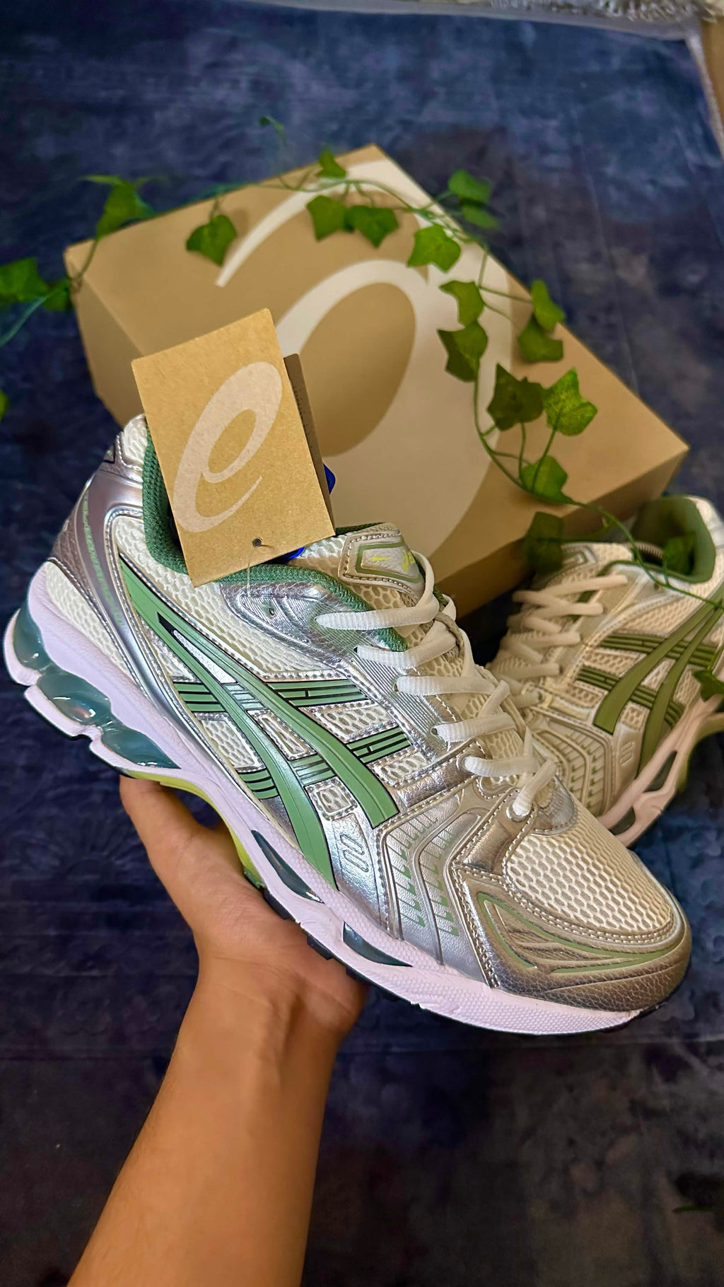 ASICS Gel-Kayano 14 – Slate Green / Argent