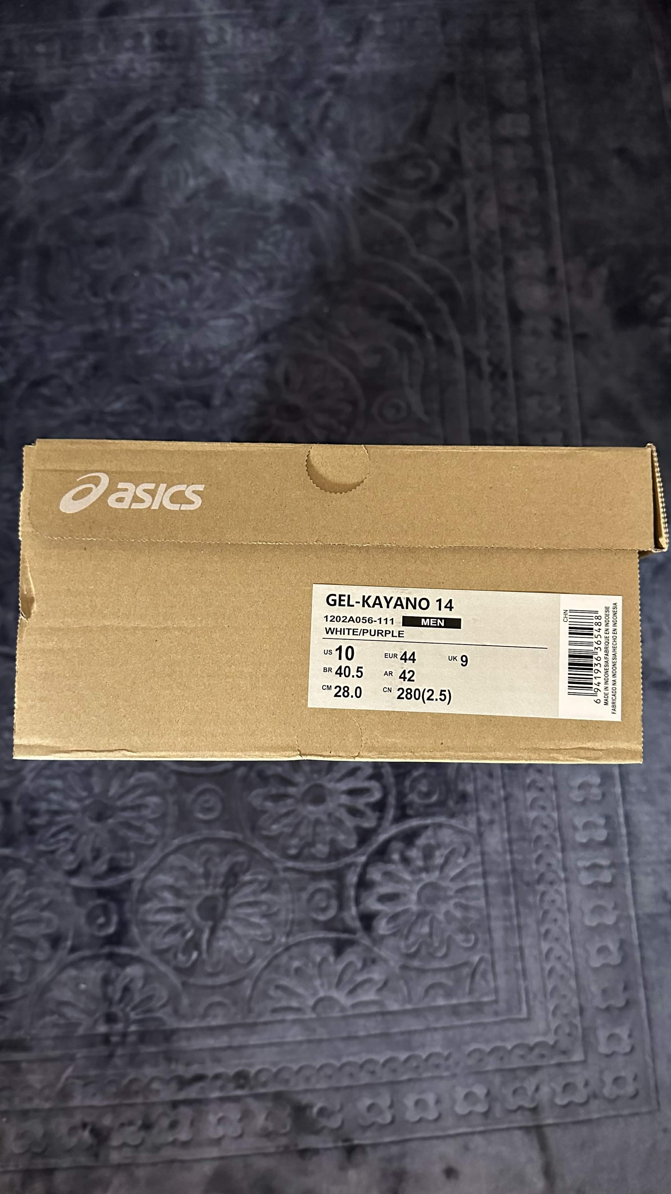ASICS GEL-KAYANO 14 – White / Black / Dark Grape