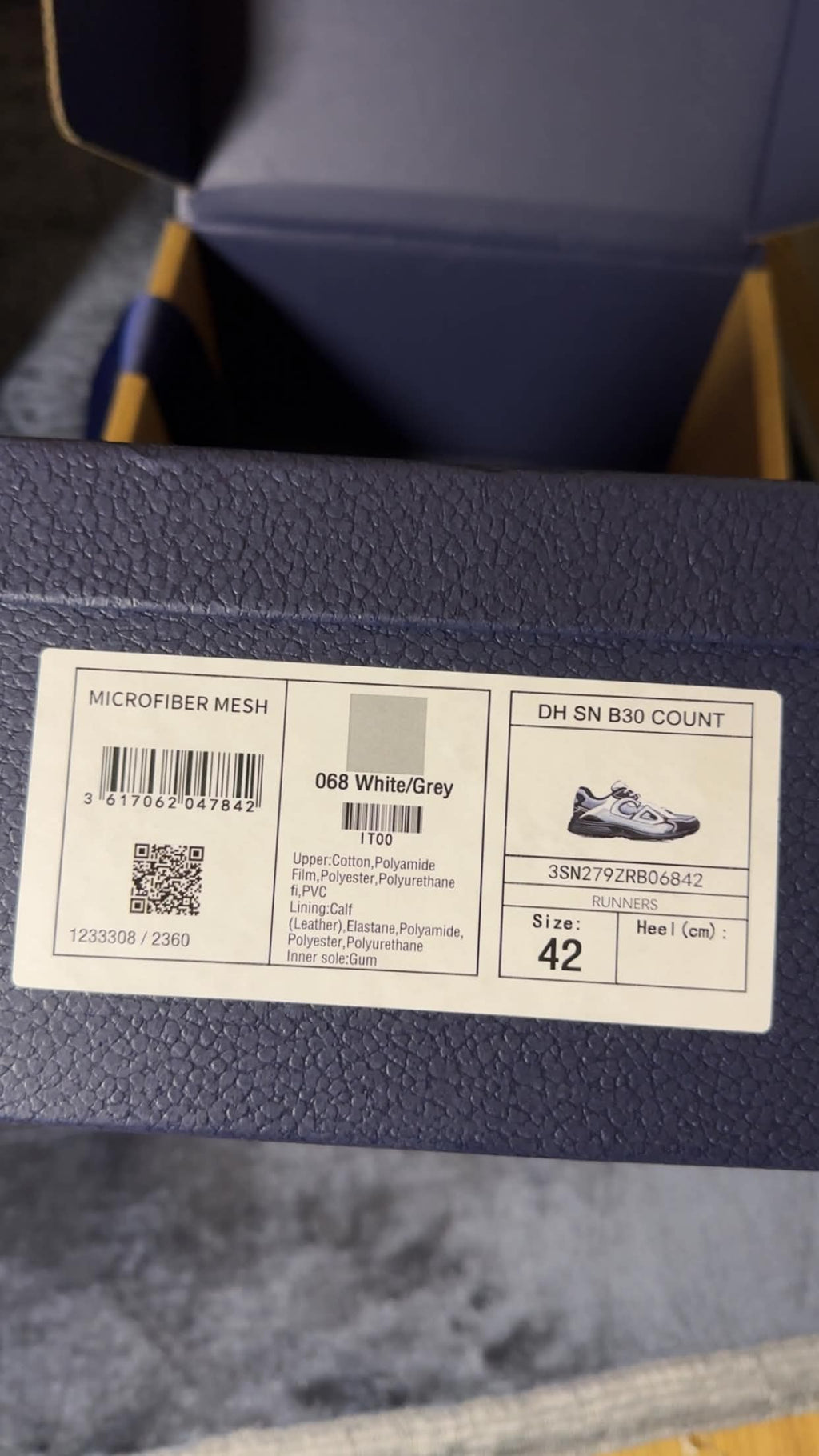 Dior B30 – Grey / Black