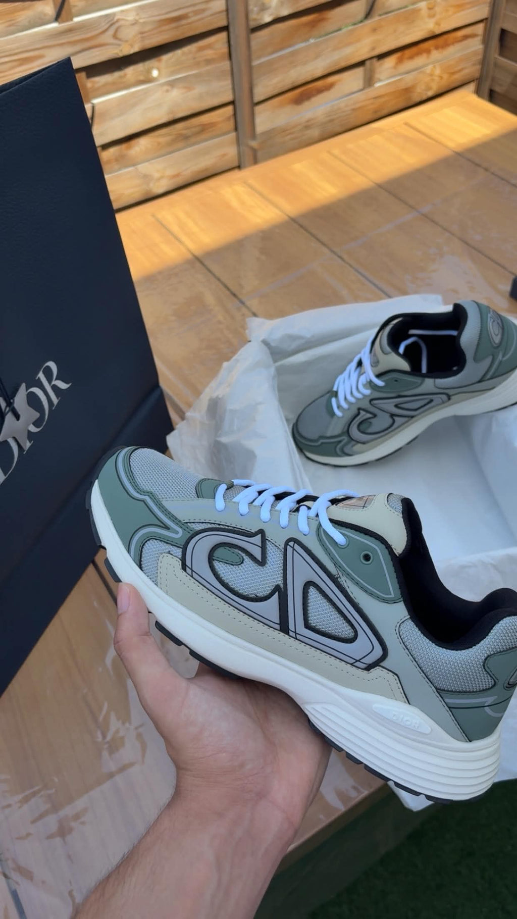 Dior B30 – Sage Green / Grey