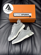 Hermès Bouncing – Gris Clair / Blanc