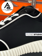 Hermès Bouncing Suede – Noir / Blanc