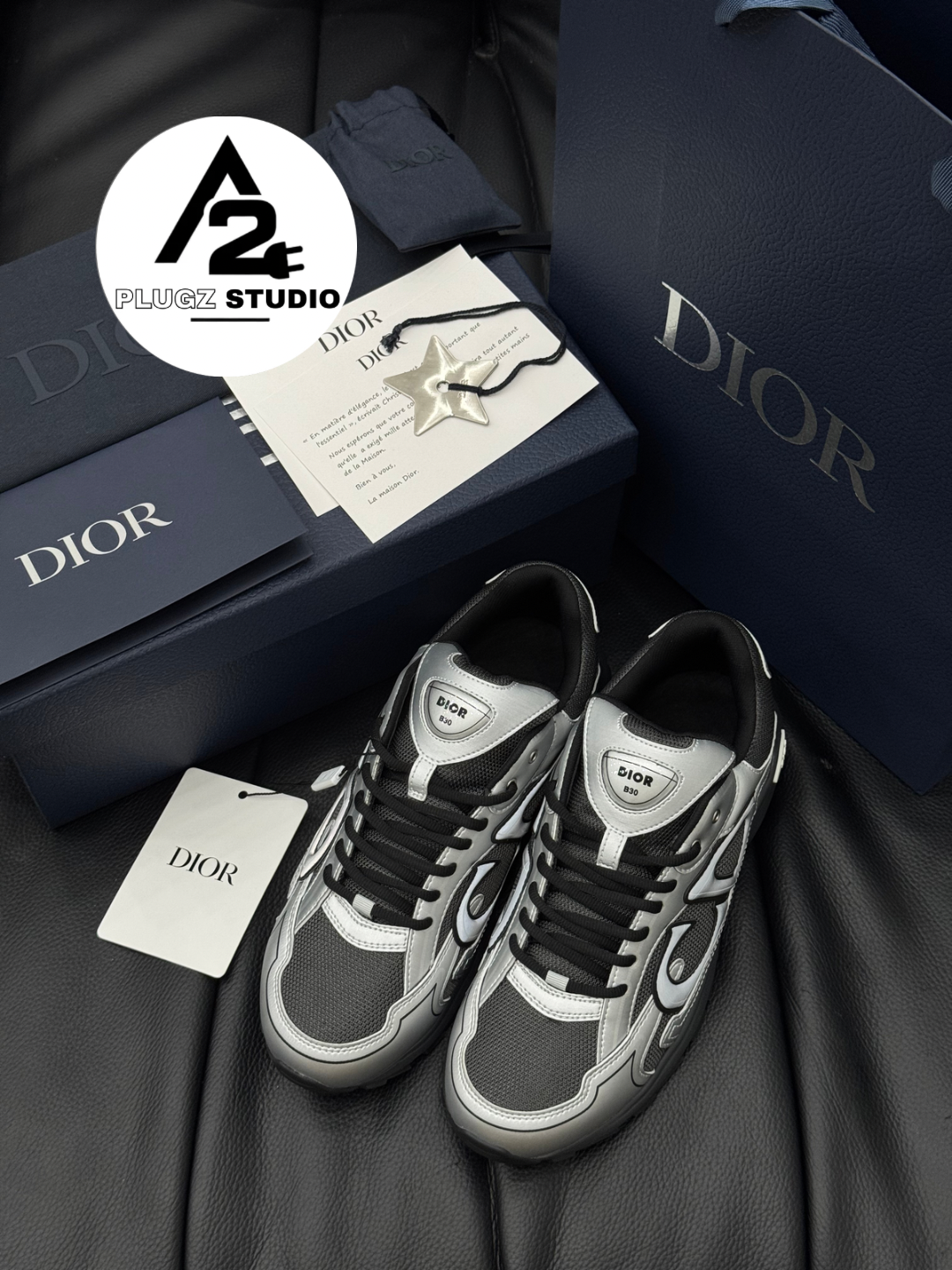 Dior B30 – Silver / Black