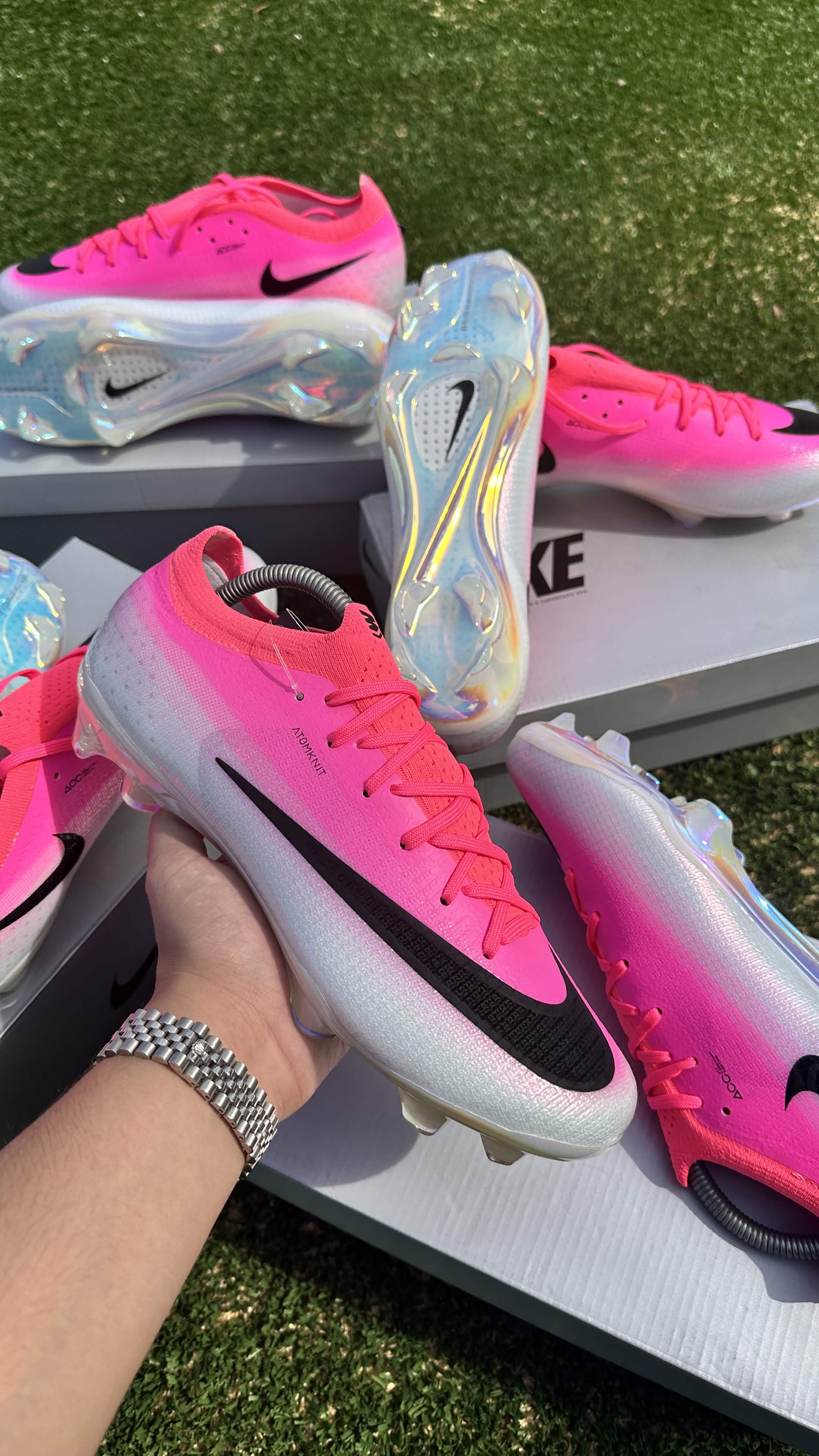 Nike Mercurial Vapor 17 Elite – Rose / Blanc
