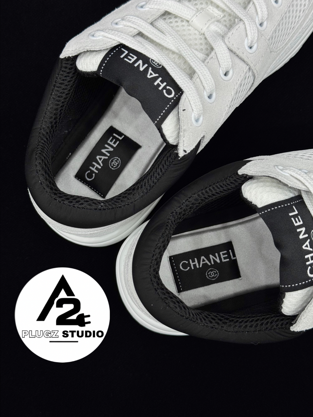 Chanel CC Mesh Sneaker – Blanc / Noir
