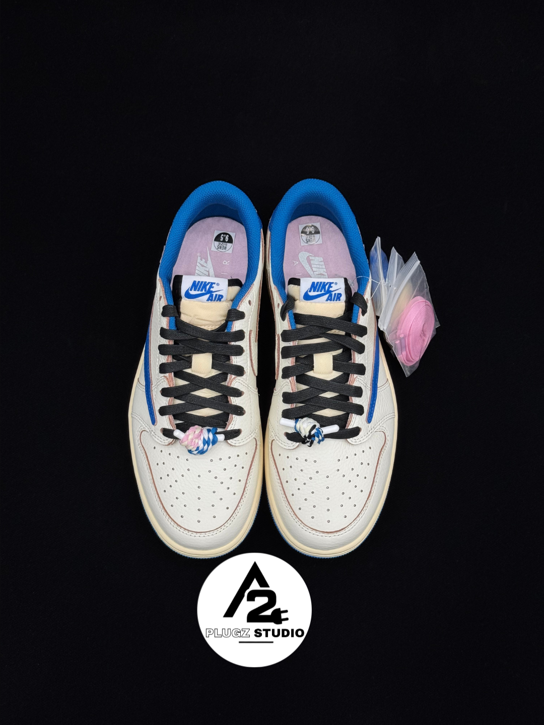 Nike Air Jordan 1 Low OG SP Travis  x Fragment – Military Blue