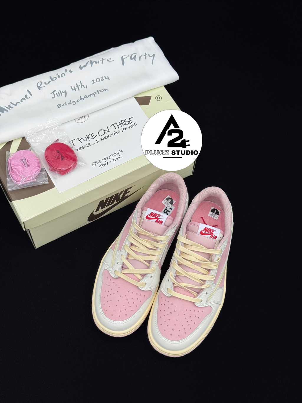 Nike Air Jordan 1 Low OG SP Travis – Pink Sail