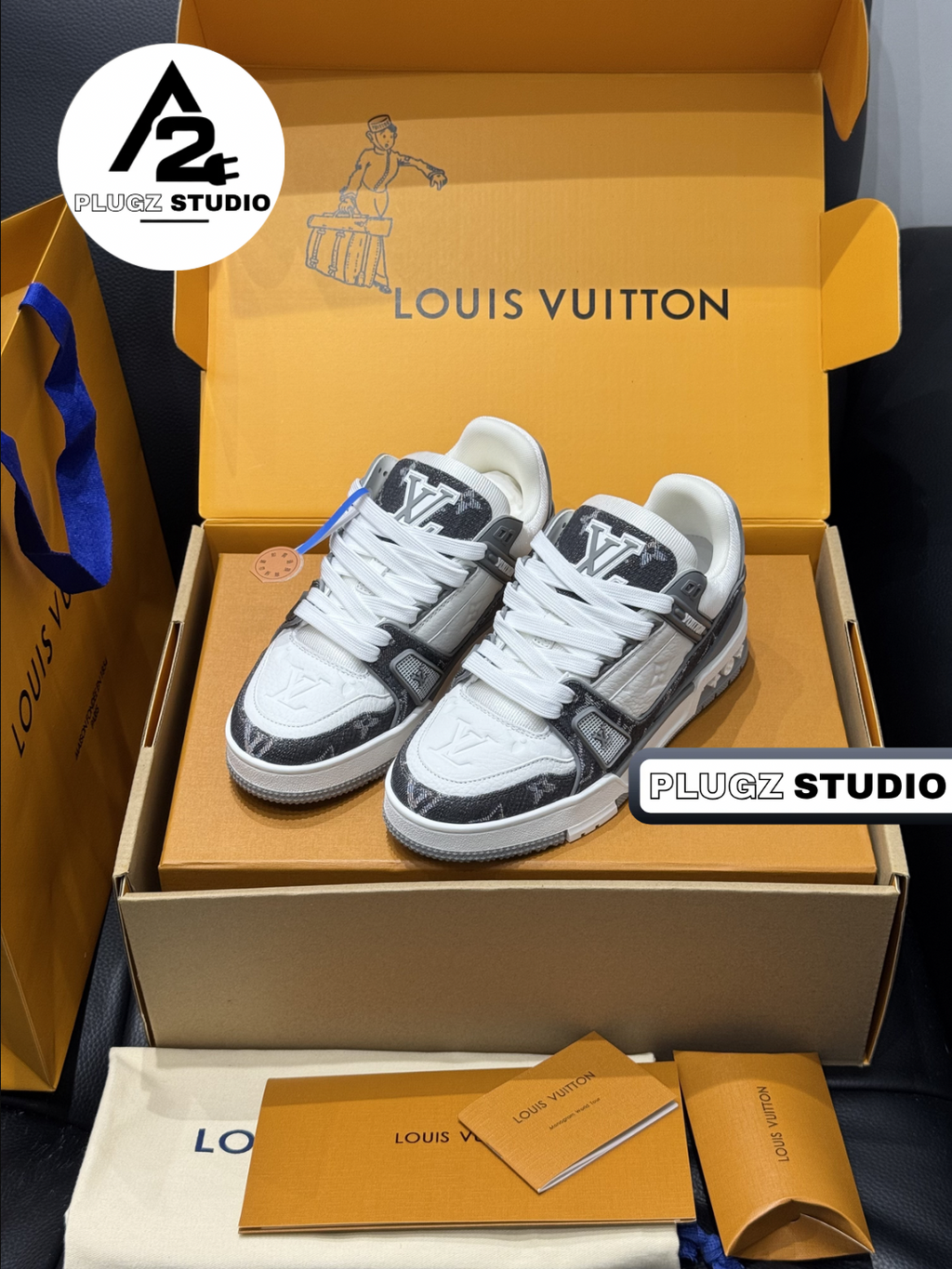 Louis Vuitton Trainer – Gris / Blanc
