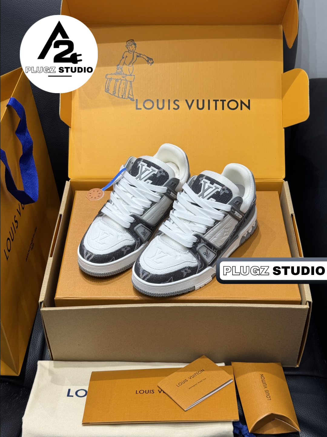 Louis Vuitton Trainer – Gris / Blanc