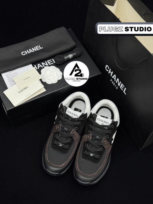 Chanel CC Mesh Runner – Noir / Blanc