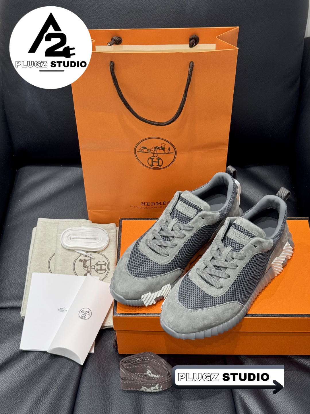 Hermès Bouncing - Mesh & Suede