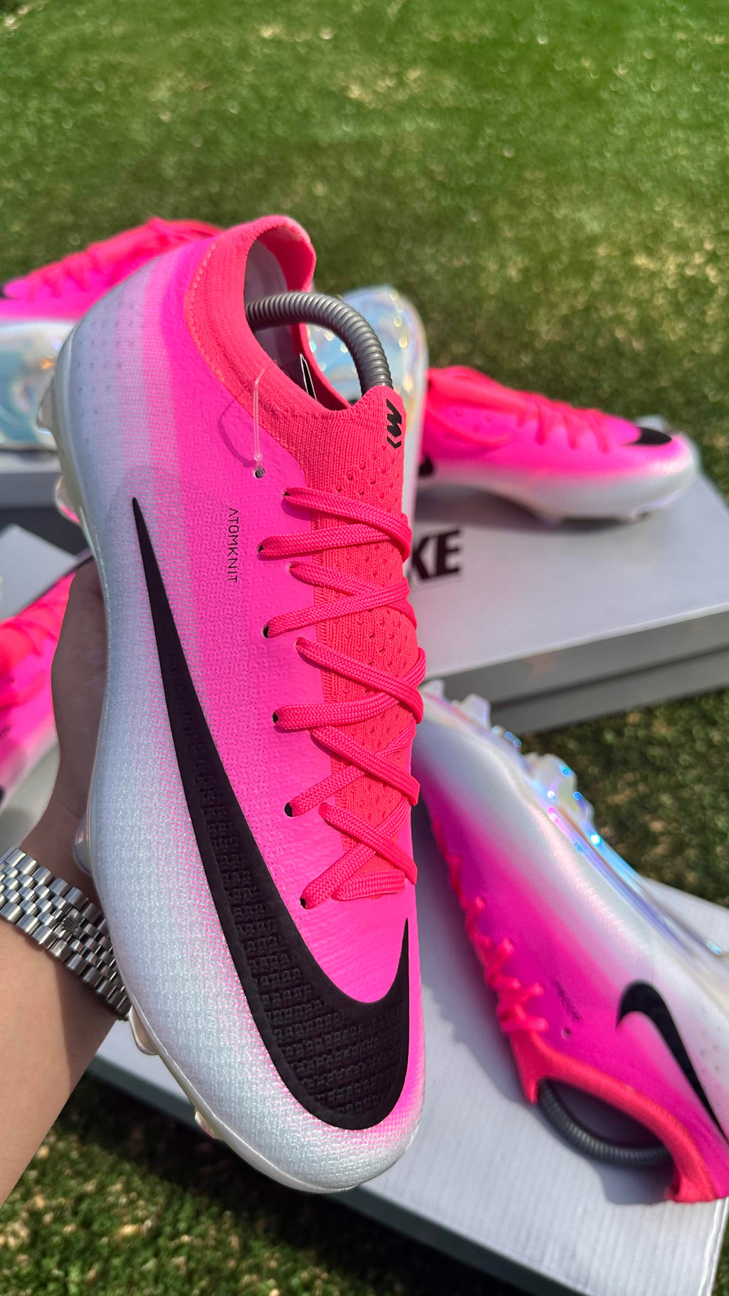 Nike Mercurial Vapor 17 Elite – Rose / Blanc