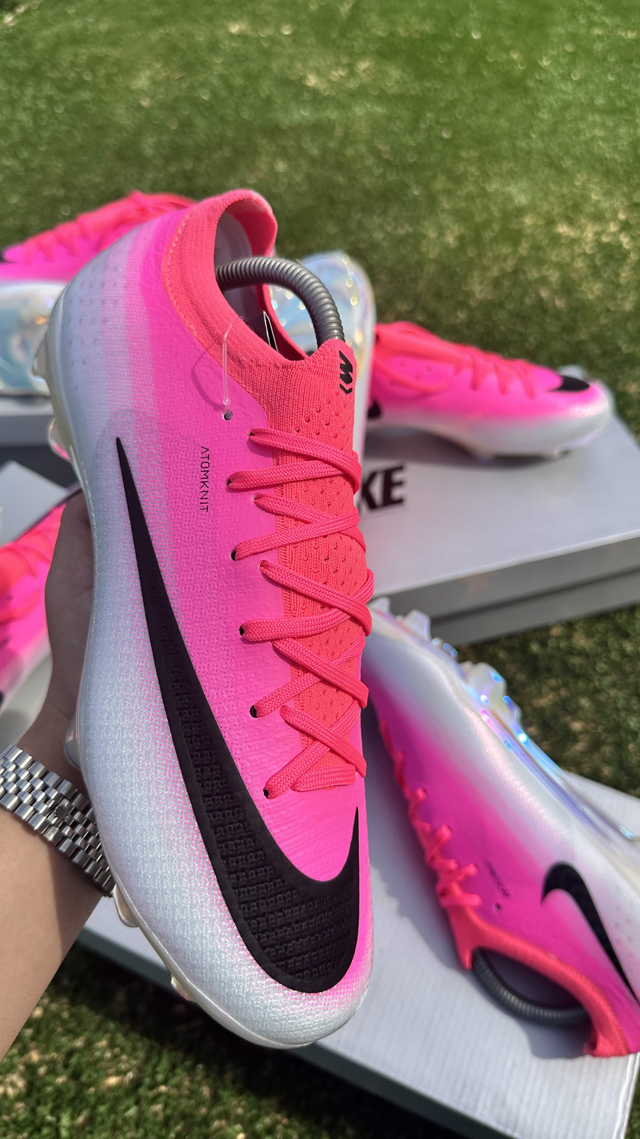 Nike Mercurial Vapor 17 Elite – Rose / Blanc