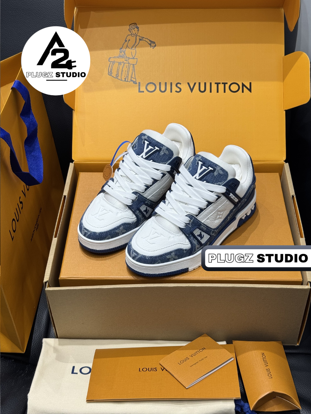 Louis Vuitton Trainer – Denim Monogram Bleu