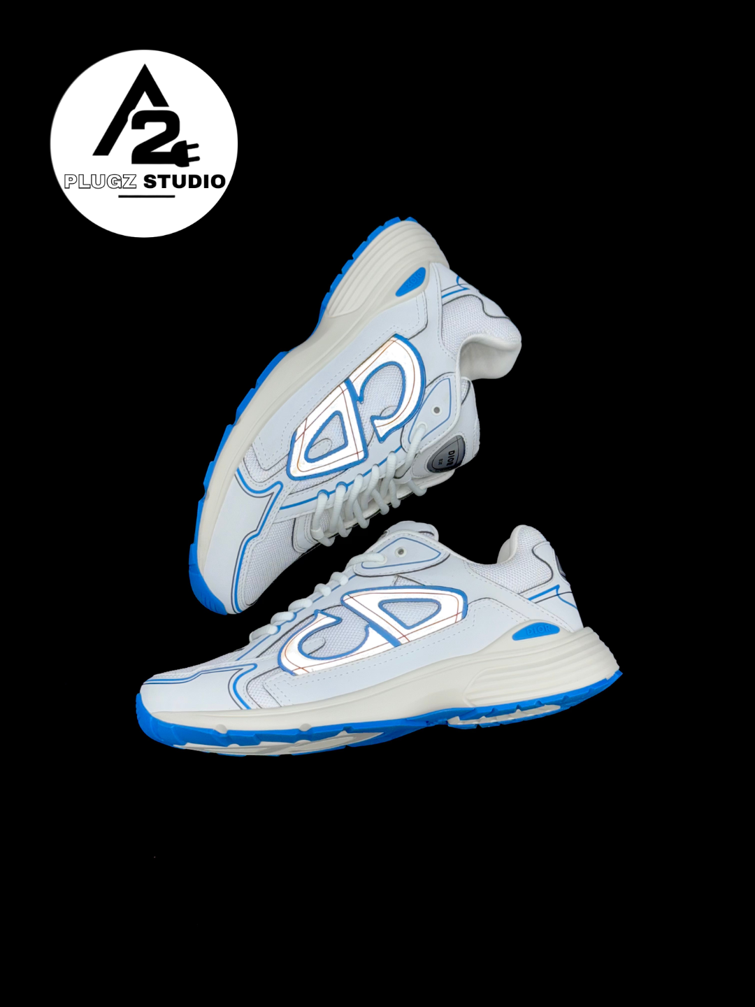 Dior B30 – White / Dior Grey / Azure Blue