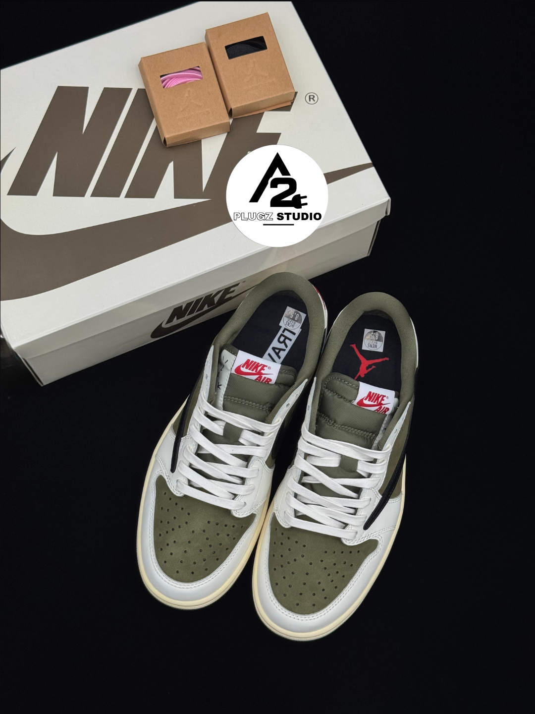 Nike Air Jordan 1 Low OG SP Travis – Medium Olive