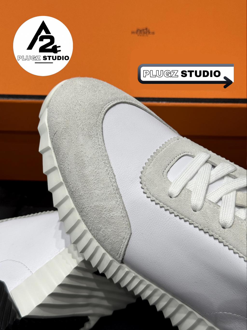 Hermès Bouncing – Blanc / Noir