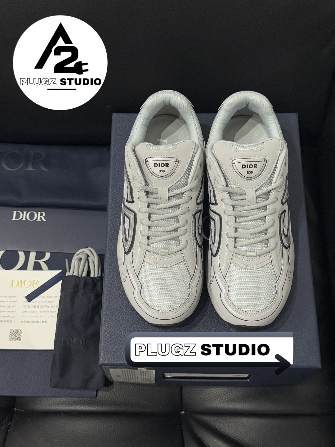 Dior B30 – White / Grey