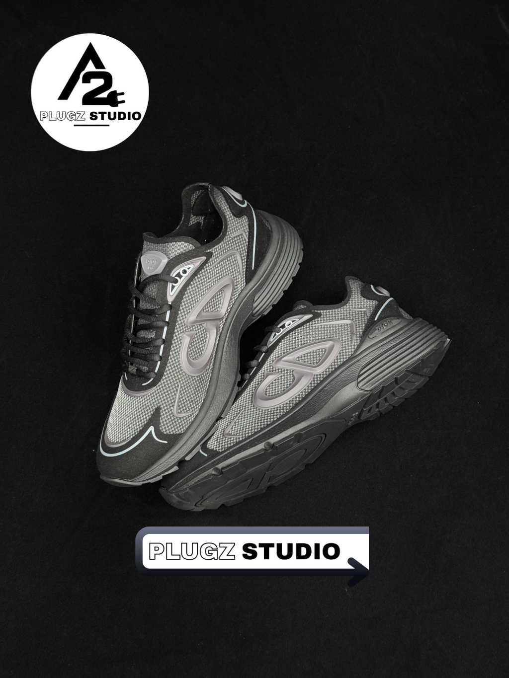Dior B30 Tech – Black / Grey