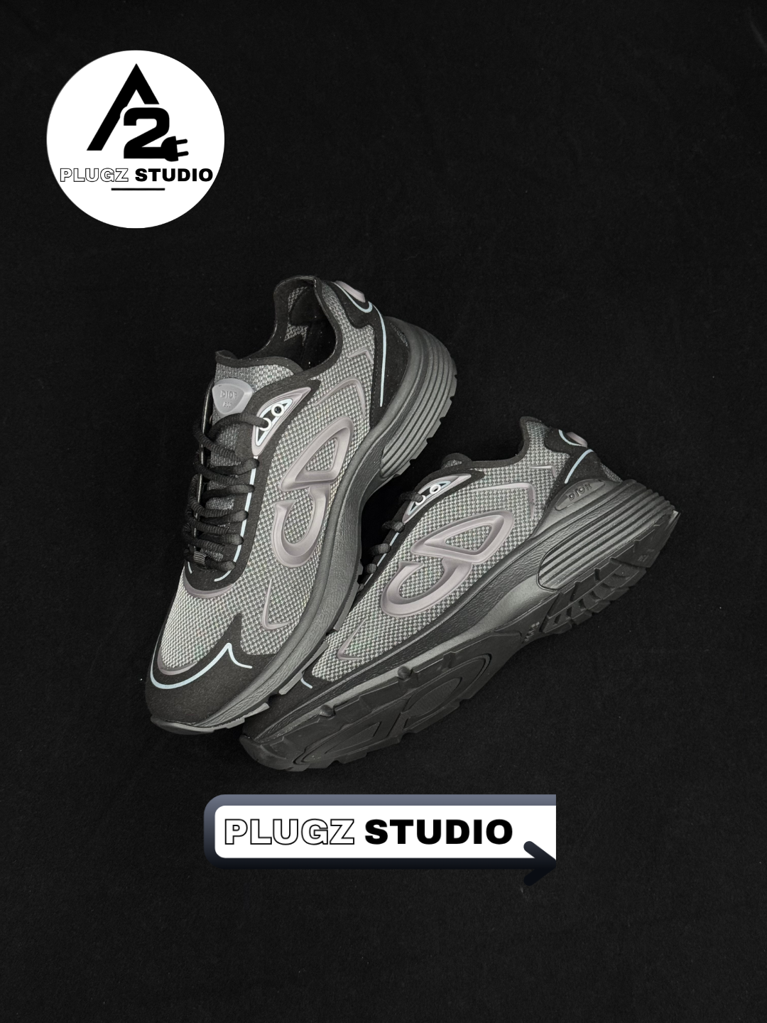 Dior B30 Tech – Black / Grey