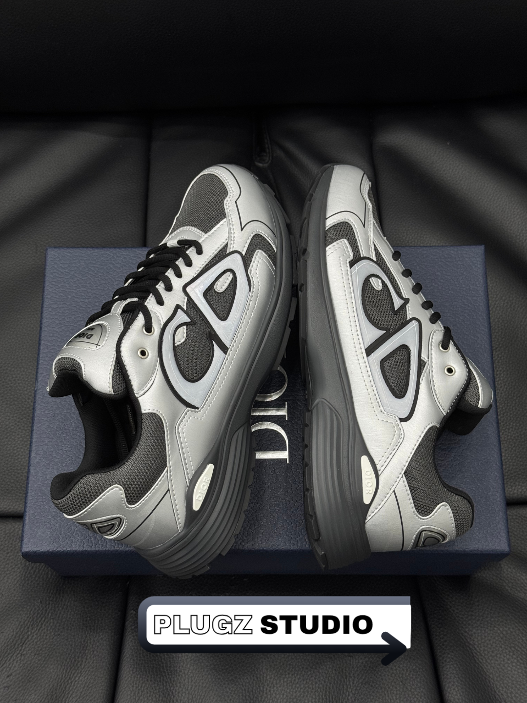 Dior B30 – Silver / Black