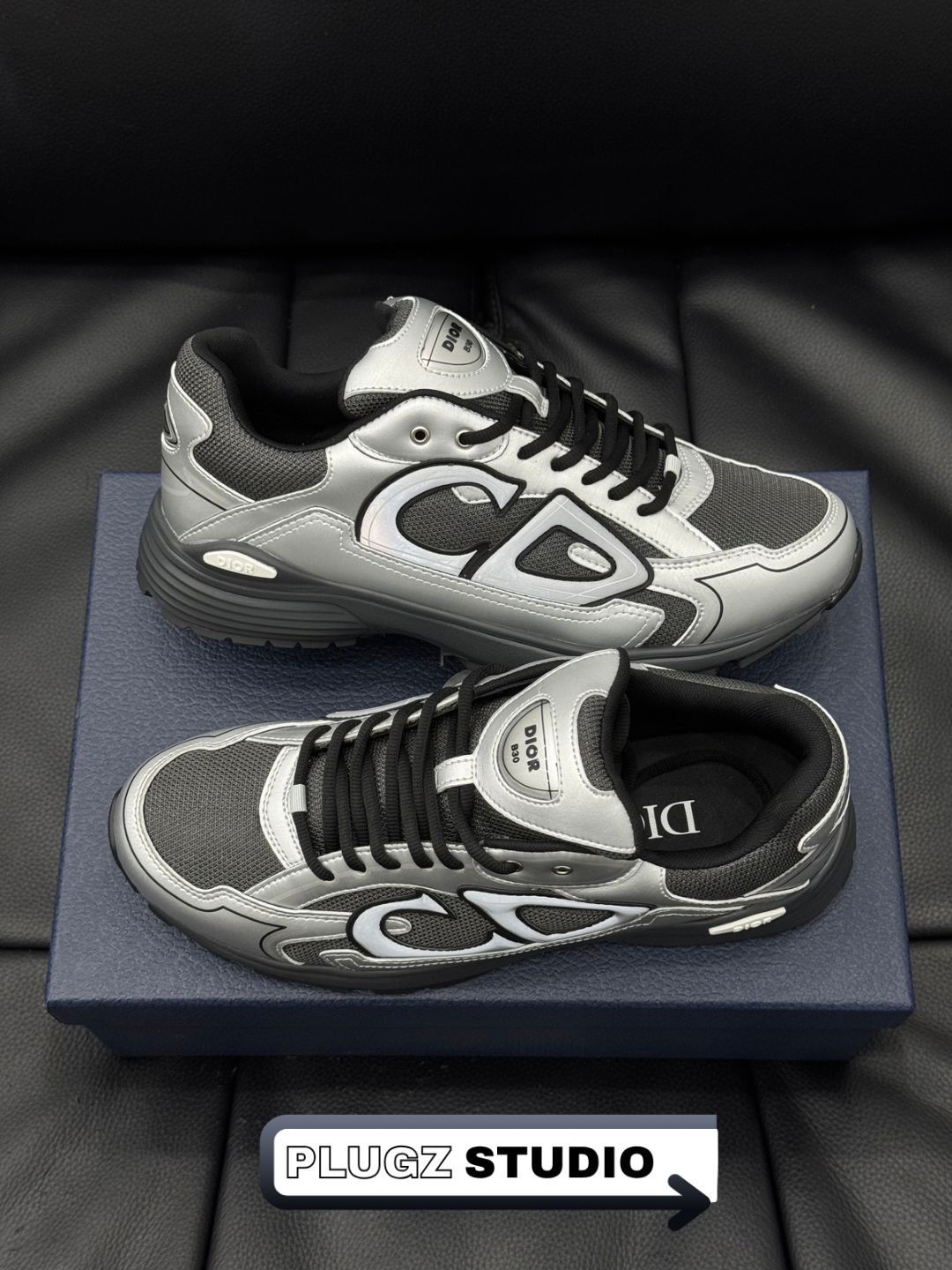 Dior B30 – Silver / Black