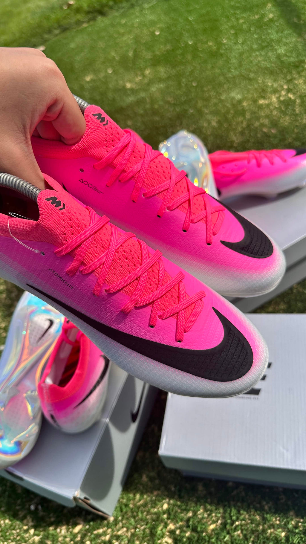 Nike Mercurial Vapor 17 Elite – Rose / Blanc