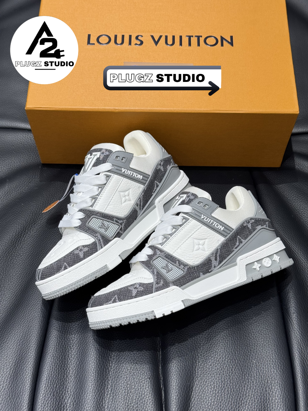 Louis Vuitton Trainer – Gris / Blanc