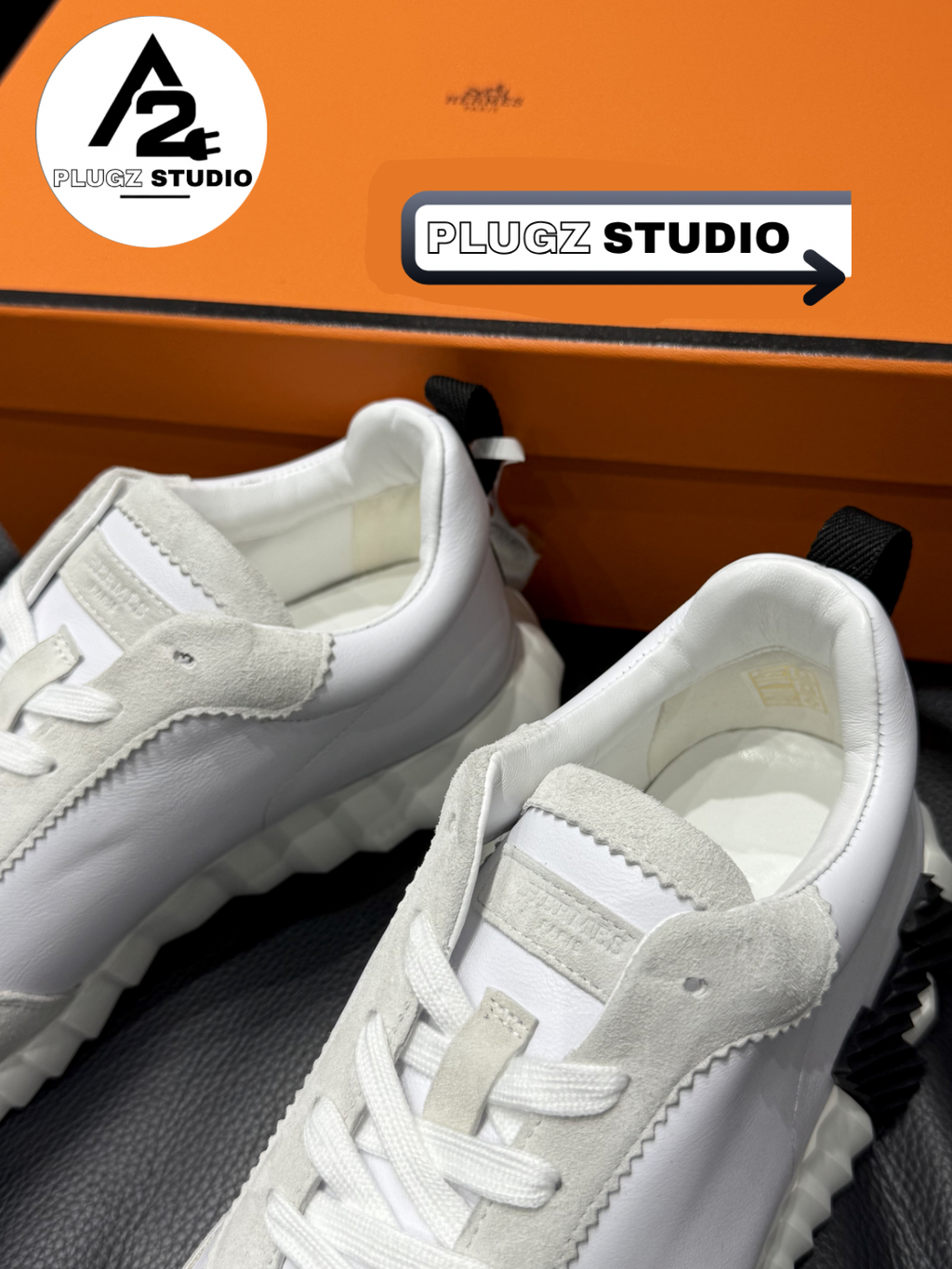Hermès Bouncing – Blanc / Noir