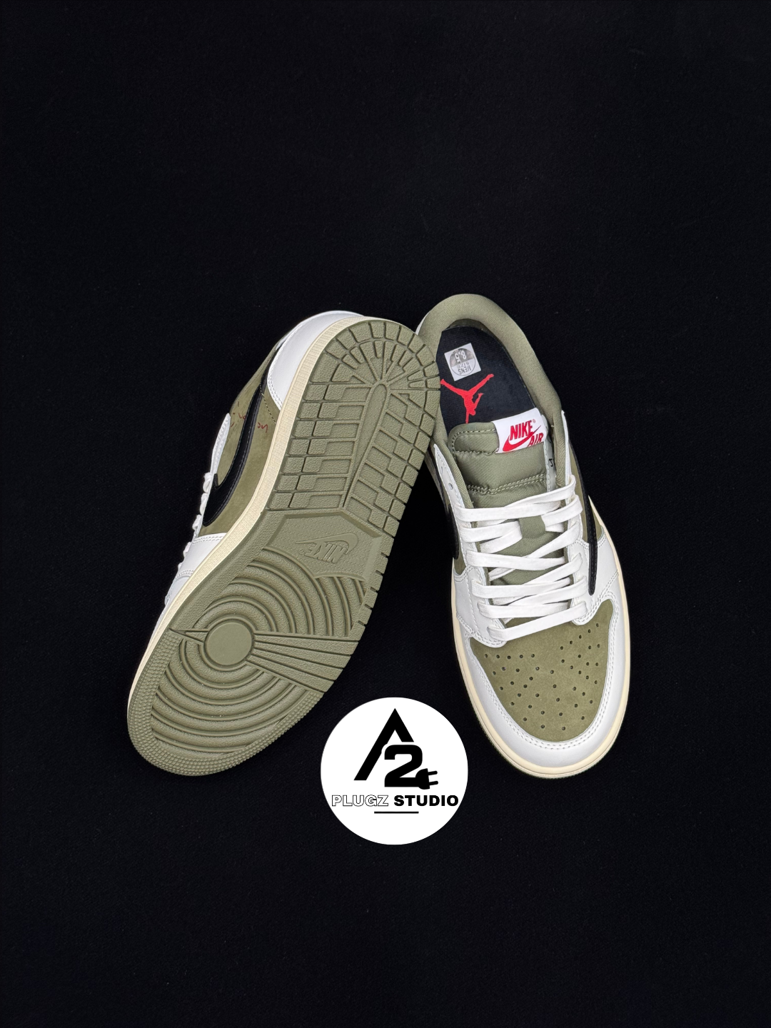 Nike Air Jordan 1 Low OG SP Travis – Medium Olive