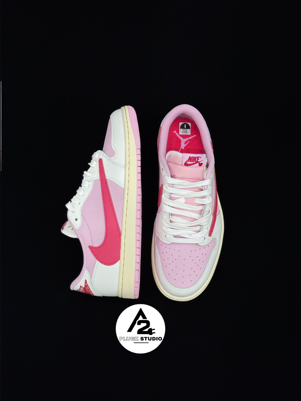 Nike Air Jordan 1 Low OG SP Travis – Pink / White