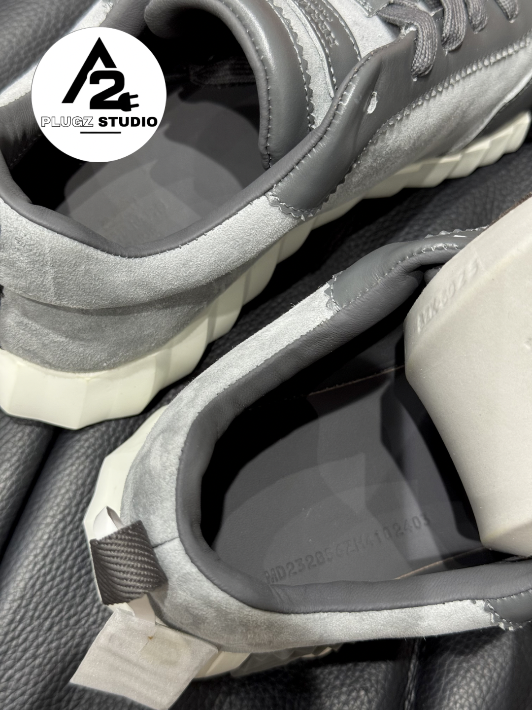 Hermès Bouncing – Gris Suède / Gris Foncé / Blanc