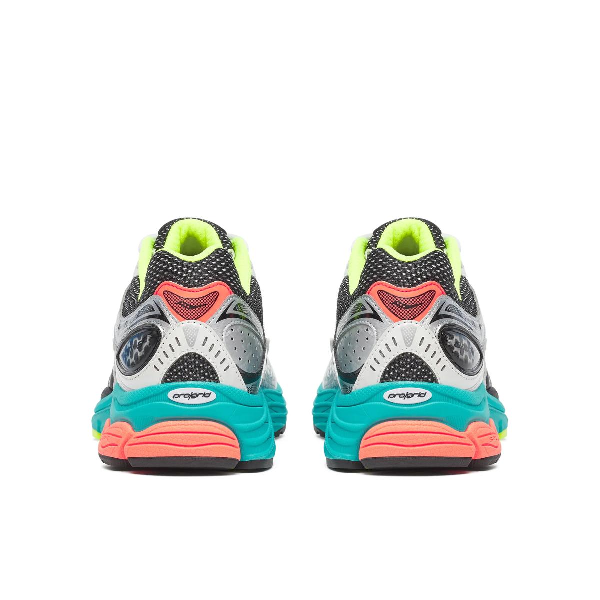 Saucony ProGrid Omni 9 – White / Teal / Neon