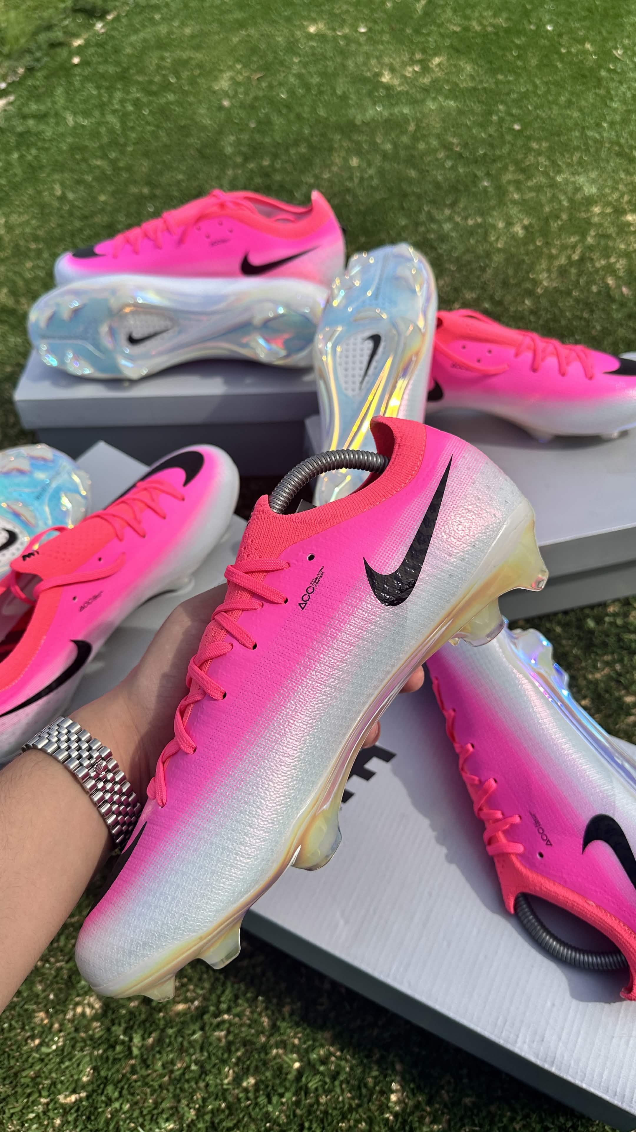Nike Mercurial Vapor 17 Elite – Rose / Blanc