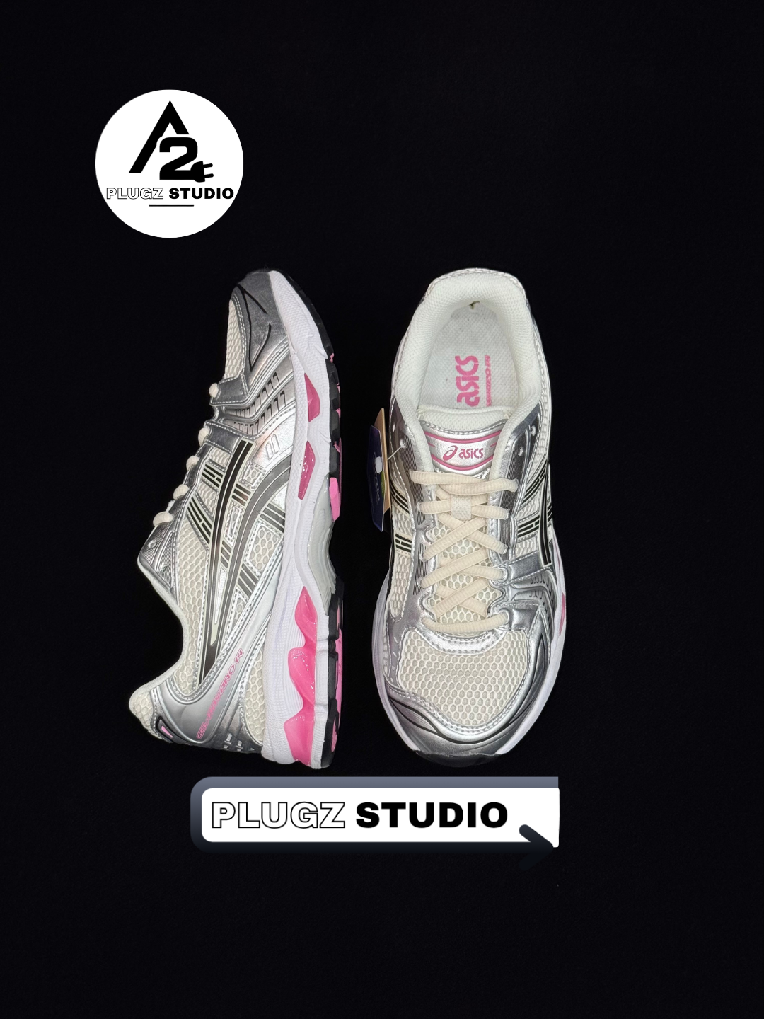 ASICS Gel-Kayano 14 – Blanc / Silver / Rose