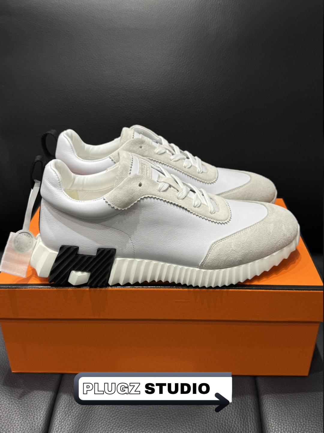 Hermès Bouncing – Blanc / Noir