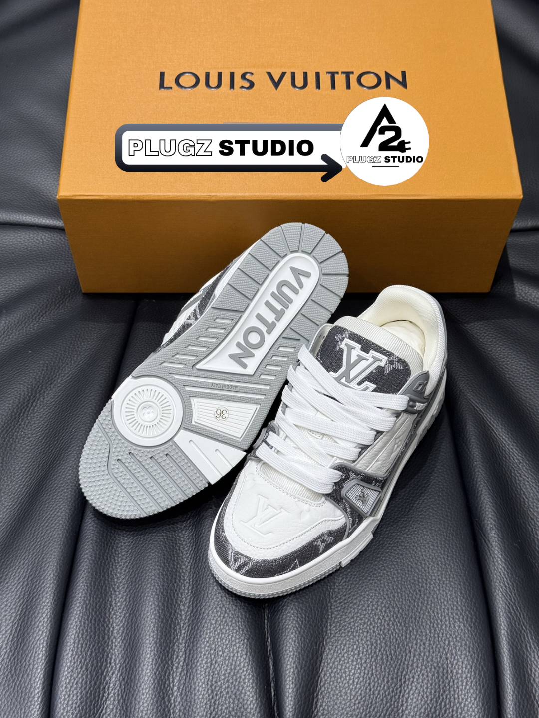 Louis Vuitton Trainer – Gris / Blanc