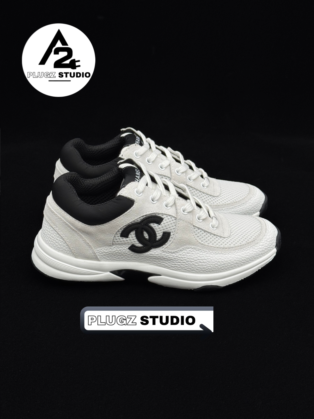 Chanel CC Mesh Sneaker – Blanc / Noir