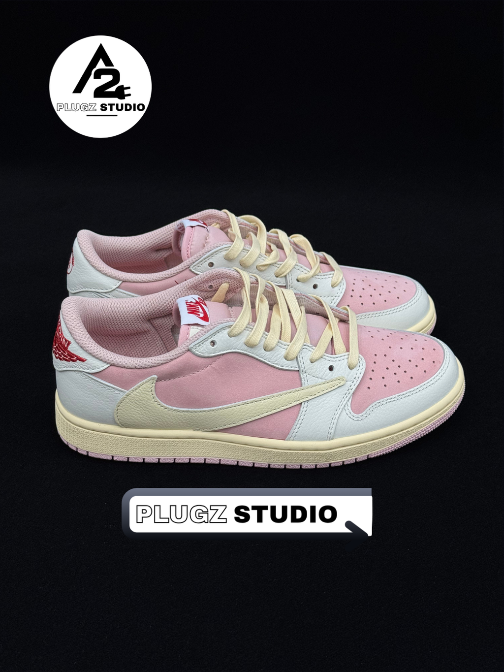 Nike Air Jordan 1 Low OG SP Travis – Pink Sail